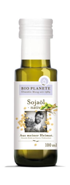 LOGO_Sojaöl nativ »Aus unserer Heimat.« - Weltweit wichtigste Ölsaat aus regionalem Anbau. 100 ml